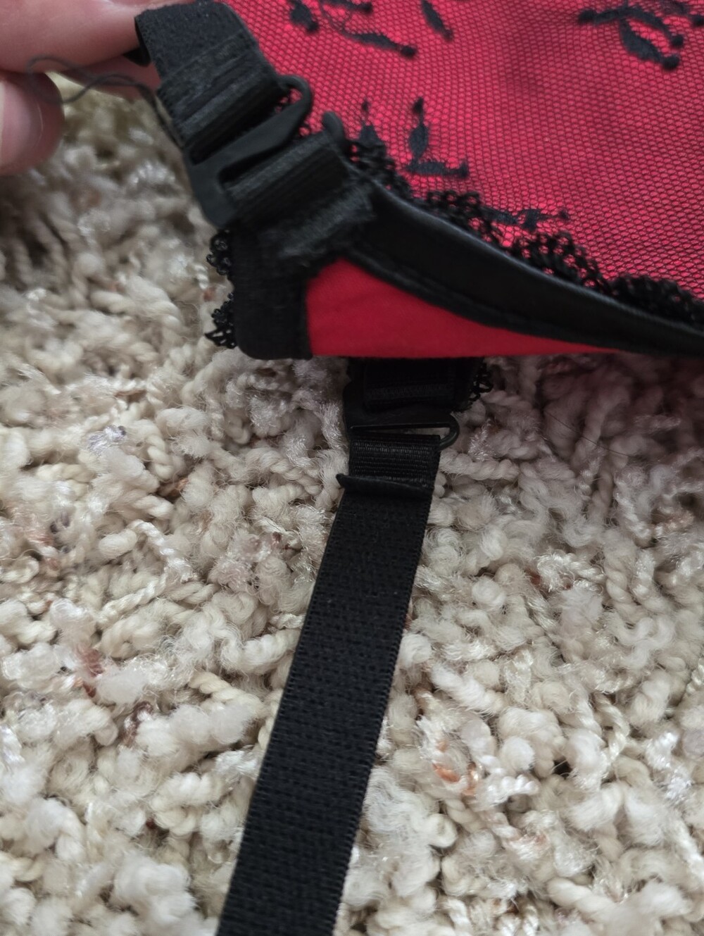 NWT Adore Me Red and Black Lace Corset - 3X - Picture 3 of 8